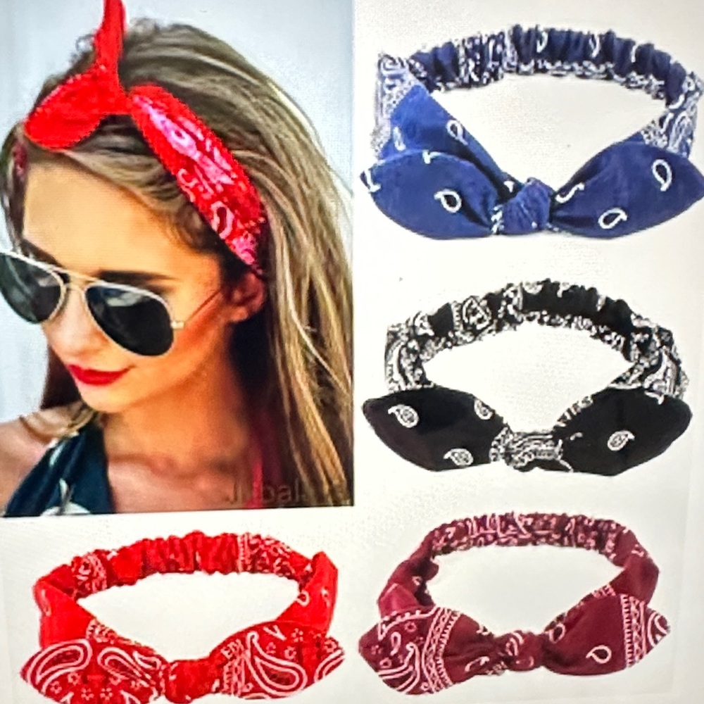 ❣️5|$25❣️Vibrant Paisley Headband - Your choice of color